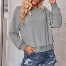 Load image into Gallery viewer, Solid Color Crew Neck Sweater
