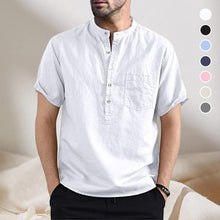 Load image into Gallery viewer, Men Cotton Button Shirt with Pocket
