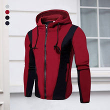 Load image into Gallery viewer, Mens Fleece Jackets Contrast Hoodies
