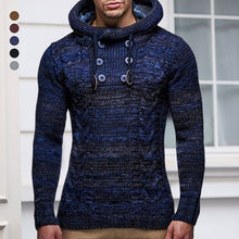 Load image into Gallery viewer, Slim Turtleneck Hooded Thick Sweater
