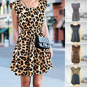 Sleeveless Leopard Dress