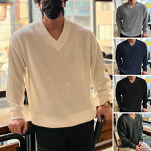 Load image into Gallery viewer, V-neck Pit Strip Knitwear
