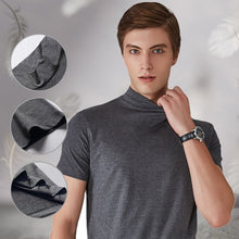 Load image into Gallery viewer, Men&#39;s Slim Fit T-shirt with a Stand-up Collar
