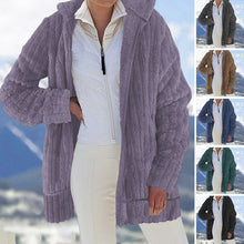 Load image into Gallery viewer, Plush Solid Zip Jacket
