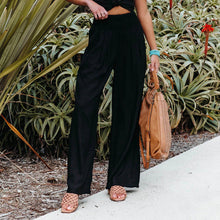 Load image into Gallery viewer, Fresh Air Linen Blend Pocketed Smocked Pants
