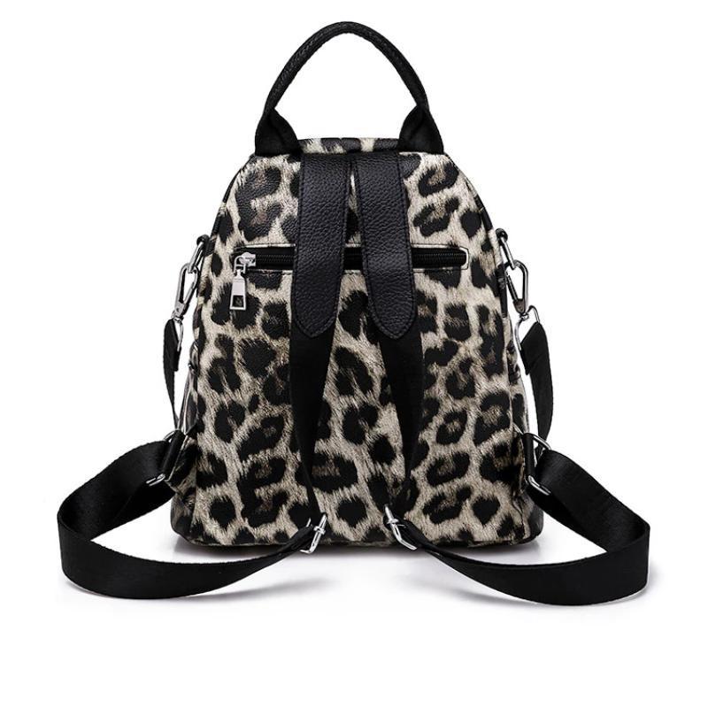 Women Leopard Pattern Backpack Bag