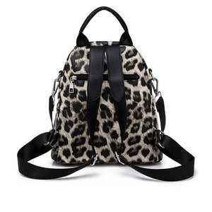 Women Leopard Pattern Backpack Bag