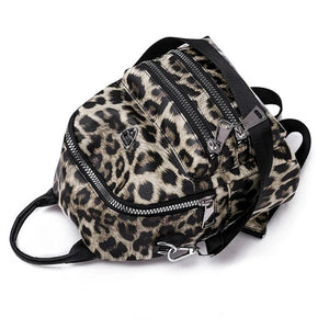 Women Leopard Pattern Backpack Bag