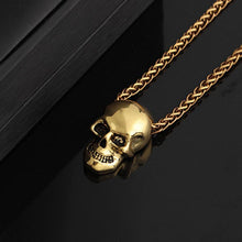 Load image into Gallery viewer, Halloween Punk Gothic Skull Head Pendant Necklace
