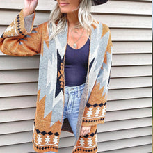 Load image into Gallery viewer, Halloween Multi-color Patterned Knit Cardigan
