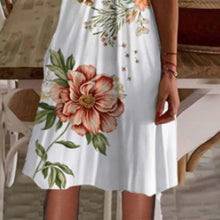 Load image into Gallery viewer, Lace Print Short Sleeve A-Line Knee Length Resort Dress
