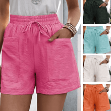 Load image into Gallery viewer, Loose Linen Lounge Shorts
