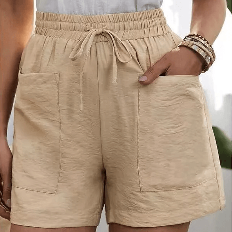 Loose Linen Lounge Shorts