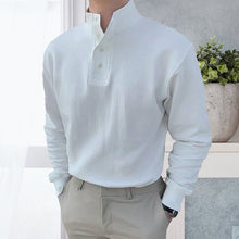 Load image into Gallery viewer, Men&#39;s High Neck and Long Sleeve Polo Shirt
