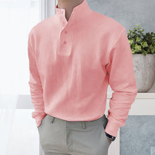 Load image into Gallery viewer, Men&#39;s High Neck and Long Sleeve Polo Shirt
