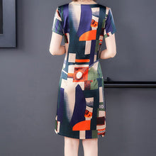 Load image into Gallery viewer, Mid-long Elegant Slimming Short Sleeve Stylish Dress
