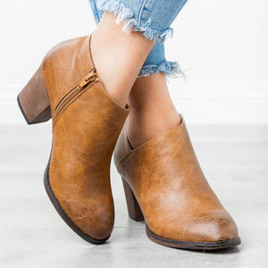 Women New Autumn Pointed Toe Casual Boots
