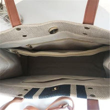 Load image into Gallery viewer, Women Straw New Color Matching Weaving Big Handbag
