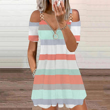 Load image into Gallery viewer, Printed Zip Slip Dress

