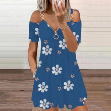 Load image into Gallery viewer, Printed Zip Slip Dress
