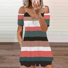 Load image into Gallery viewer, Printed Zip Slip Dress
