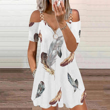 Load image into Gallery viewer, Printed Zip Slip Dress
