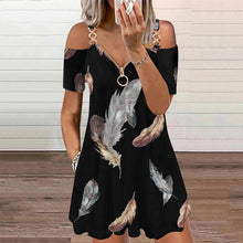Load image into Gallery viewer, Printed Zip Slip Dress
