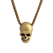 Load image into Gallery viewer, Halloween Punk Gothic Skull Head Pendant Necklace
