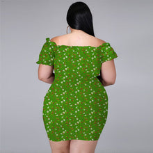 Load image into Gallery viewer, Sexy Off-the-Shoulder Plus Size Dress
