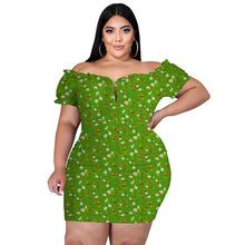 Load image into Gallery viewer, Sexy Off-the-Shoulder Plus Size Dress
