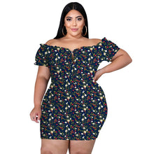 Load image into Gallery viewer, Sexy Off-the-Shoulder Plus Size Dress
