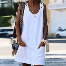 Load image into Gallery viewer, Strap Cotton and Linen Dress
