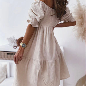 Summer Open-back Off-shoulder Long Dress