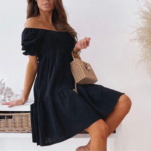 Summer Open-back Off-shoulder Long Dress