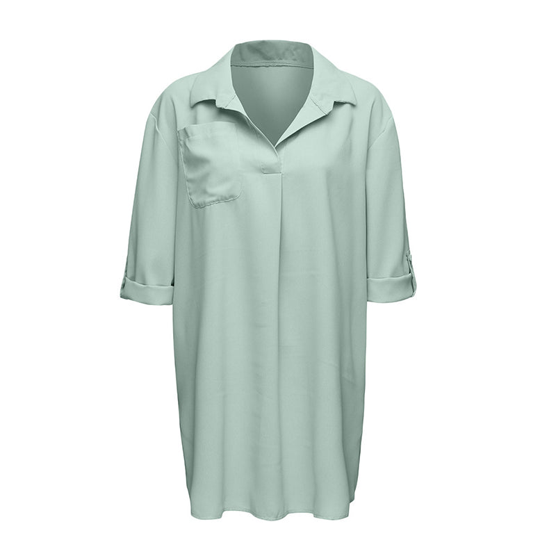 V-Neck Beach Sunscreen Shirt