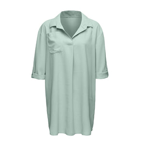V-Neck Beach Sunscreen Shirt