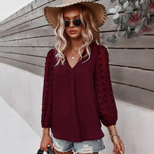 Load image into Gallery viewer, Chiffon Long Sleeve Blouses
