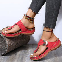 Load image into Gallery viewer, Wedge Heel Flip Flops
