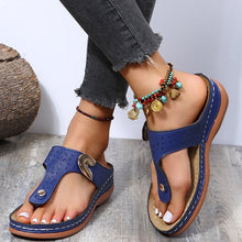 Load image into Gallery viewer, Wedge Heel Flip Flops
