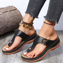 Load image into Gallery viewer, Wedge Heel Flip Flops
