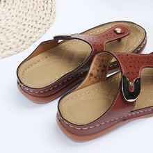 Load image into Gallery viewer, Wedge Heel Flip Flops
