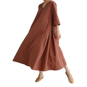 Women's Cotton Casual Soft Dress