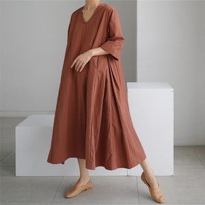 Women's Cotton Casual Soft Dress