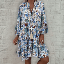 Load image into Gallery viewer, Women&#39;s  Floral Print V Neck Dress
