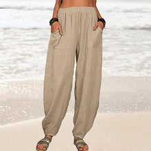 Load image into Gallery viewer, Women&#39;s Loose Cotton And Linen Casual Pants
