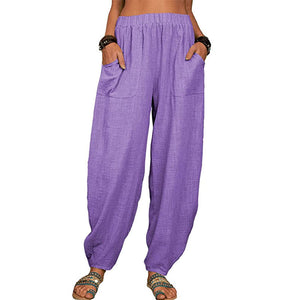 Women's Loose Cotton And Linen Casual Pants