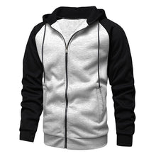 Load image into Gallery viewer, Color Contrast Cardigan Hoodie
