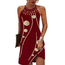 Load image into Gallery viewer, Sexy Off Shoulder Printed Party Dress
