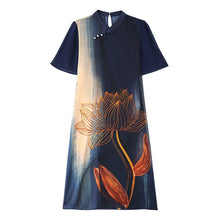 Load image into Gallery viewer, Retro Printing Temperament Chiffon Skirt
