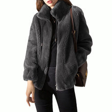 Load image into Gallery viewer, Padded Coat Stand-collar Double-faced Fleece Jacket
